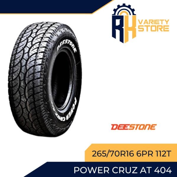 DEESTONE THAILAND 265/70R16 6PR 112T AT404 POWER CRUZ SERIES TIRE