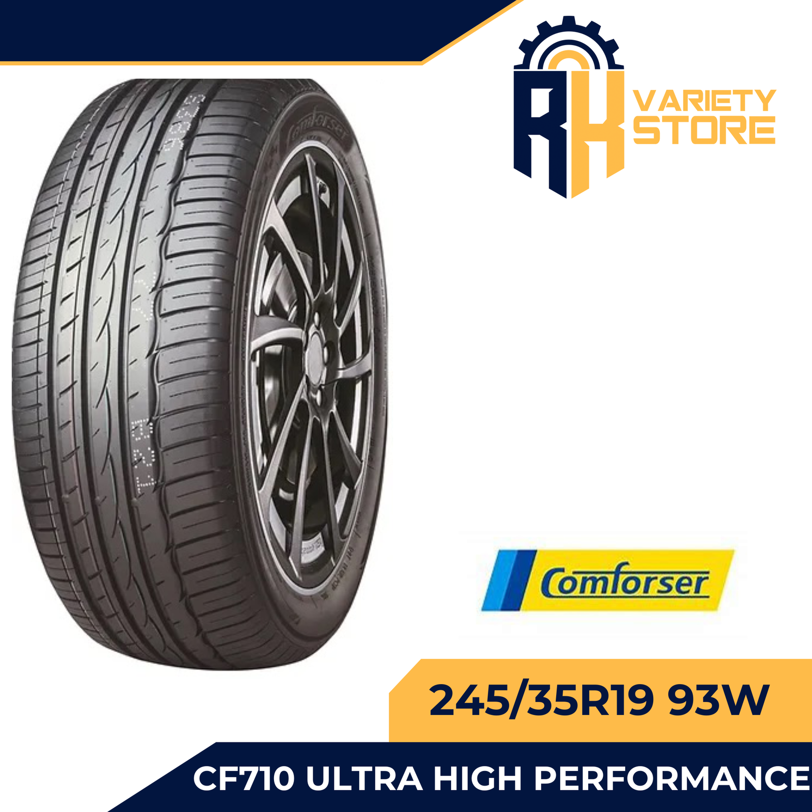COMFORSER 245/35ZR19 93W CF710 ULTRA HIGH PERFORMANCE TIRE 245/35R19