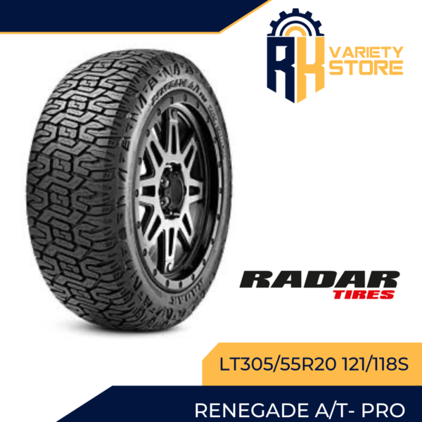 RADAR THAILAND LT305/55R20 121/118S RENEGADE ALL TERRAIN A/T- PRO TIRES 305/55R20