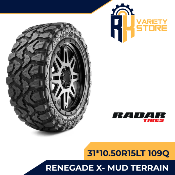 RADAR 31*10.50R15LT 109Q RENEGADE X- M/T (MUD TERRAIN) CHINA 31*10.5R15