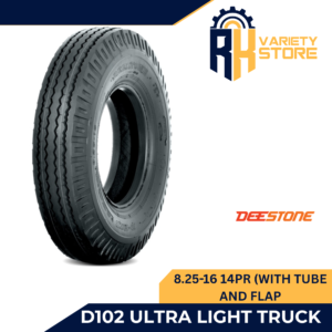 YEAR 2025 DEESTONE 8.25-16 14PR D102 RIB TYPE SET WITH TUBE AND FLAP 825-16