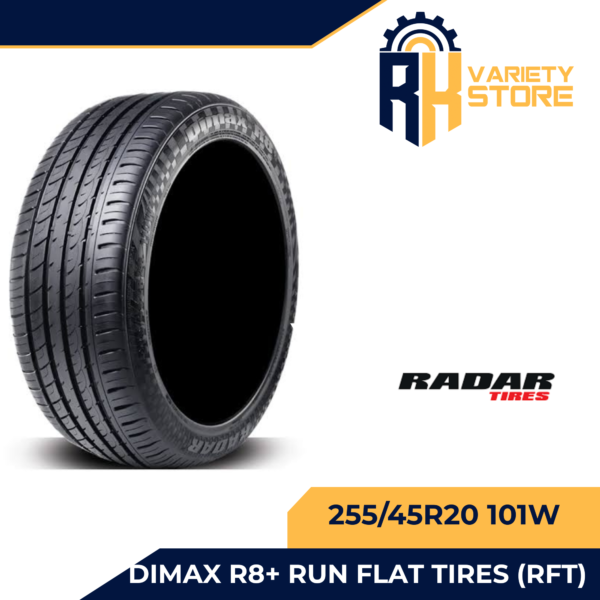 RADAR 255/45R20 101W DIMAX R8+ RUN FLAT TIRES (RFT) CHINA
