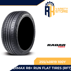 RADAR 255/40R19 100Y XL DIMAX R8+ 
RUN FLAT TIRES (RFT) CHINA