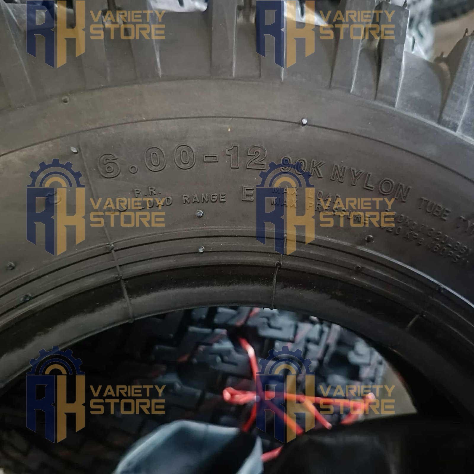 YEAR 2025 INDIA SPEC RYDER BRAND 6.00-12 10PR KARGADOR TIRES (WITH TUBE) 600-12 MADE IN CHINA - Image 2