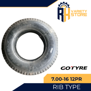 GO TYRE BRAND 7.00-16 12PR RIB TYPE TIRES (WITH TUBE)