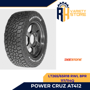 DEESTONE THAILAND LT265/65R18 8PR 117/114Q POWER CRUZ AT 412 SERIES TIRE 265/65R18