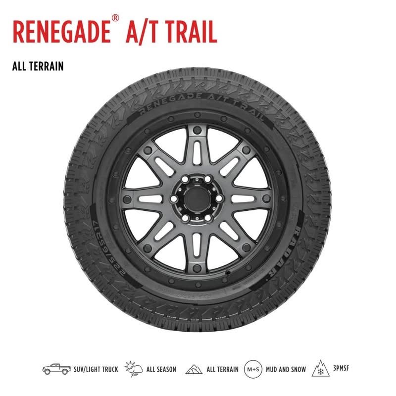 RADAR THAILAND 215/65R17 103H XL RENEGADE A/T TRAIL ALL TERRAIN TIRES - Image 3