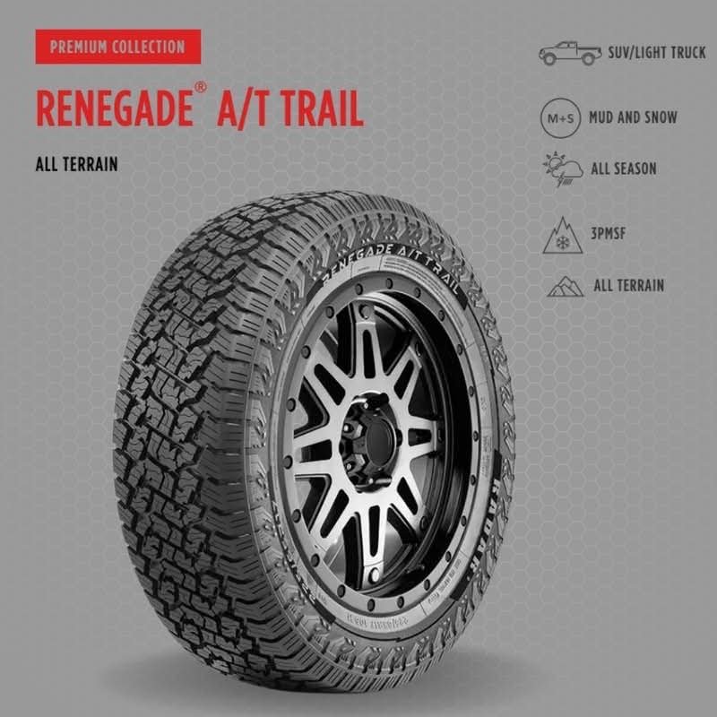 RADAR THAILAND 215/65R17 103H XL RENEGADE A/T TRAIL ALL TERRAIN TIRES - Image 2