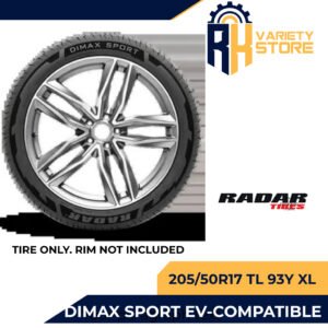 RADAR THAILAND 205/50R17 TL 93Y XL DIMAX SPORT EV COMPATIBLE ULTRA HIGH PERFORMANCE TIRE