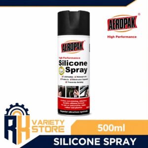 AEROPAK SILICONE SPRAY NON-STICK-WATER RESISTANT FORMULA 500ML FOR METAL AND WOOD RUBBER VINYL