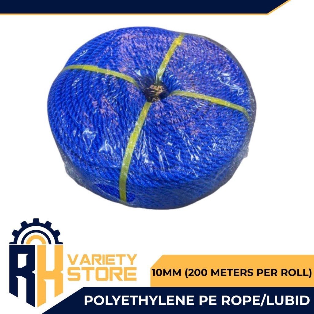 PE ROPE/LUBID/POLYETHYLENE ROPE 10MM*200M (SOLD PER ROLL)