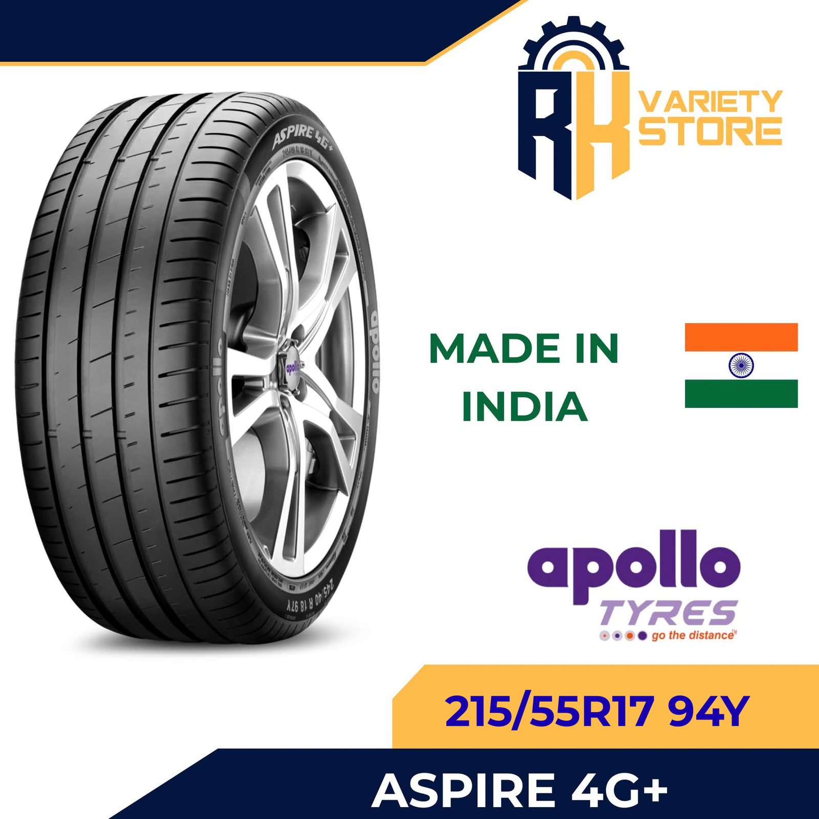 APOLLO 215/55R17 94Y ASPIRE 4G+ APOLLO
