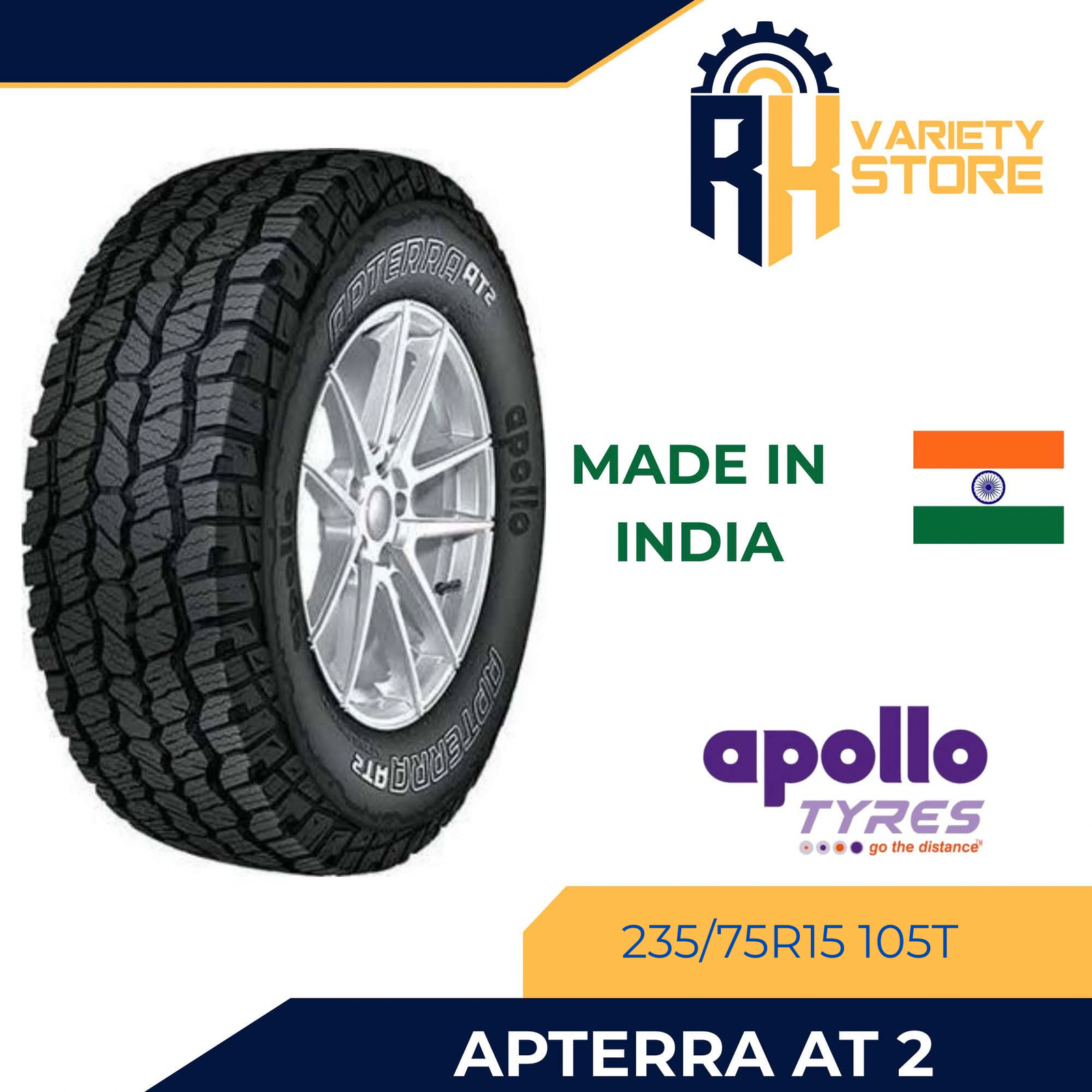 APOLLO 235/75R15 105T APTERRA AT 2 ALL TERRAIN INDIA