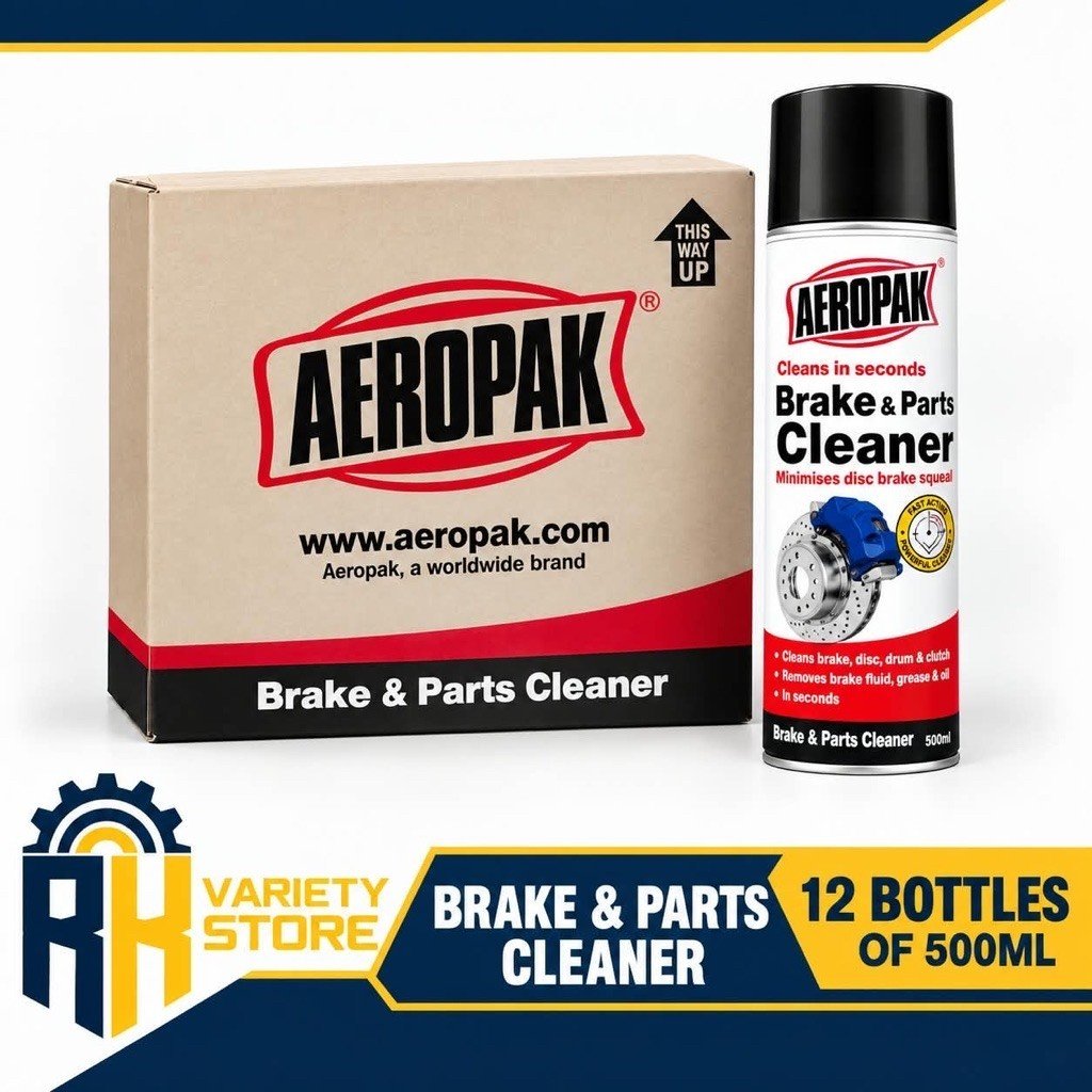 AEROPAK BRAKE & PARTS CLEANER 500ML 12 BOTTLES