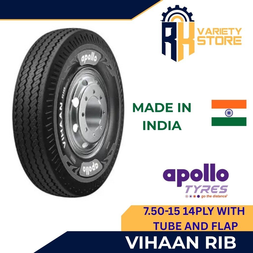 APOLLO 7.50-15 14PLY RIB VIHAAN LIGHT TRUCK TIRE INDIA 750-15