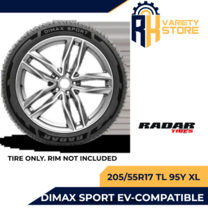 RADAR THAILAND 205/55R17 TL 95Y XL DIMAX SPORT EV COMPATIBLE ULTRA HIGH PERFORMANCE TIRE