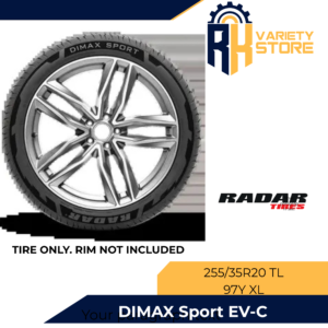 RADAR THAILAND 255/35R20 TL 97Y XL DIMAX SPORT EV COMPATIBLE ULTRA HIGH PERFORMANCE TIRE