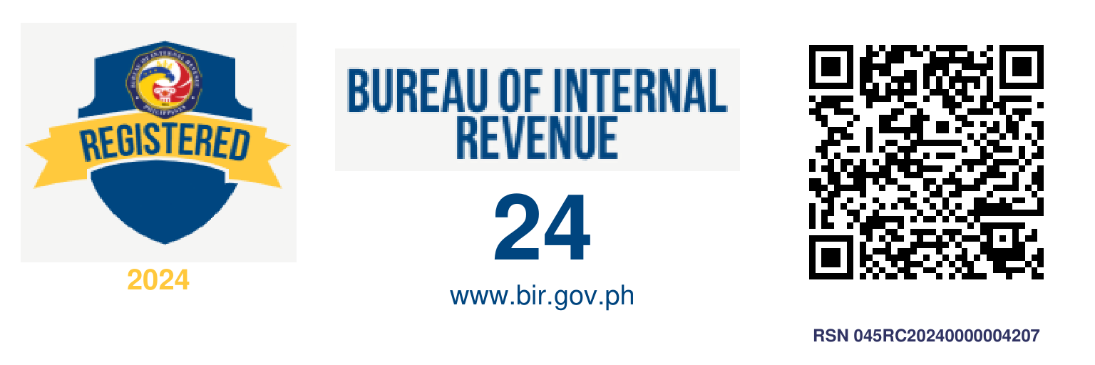 BIR Registration Seal Badge - R and K Variety Store (RSN 045RC20240000004207)